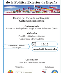 Conferencia ‘Los contenciosos de la política exterior de España’